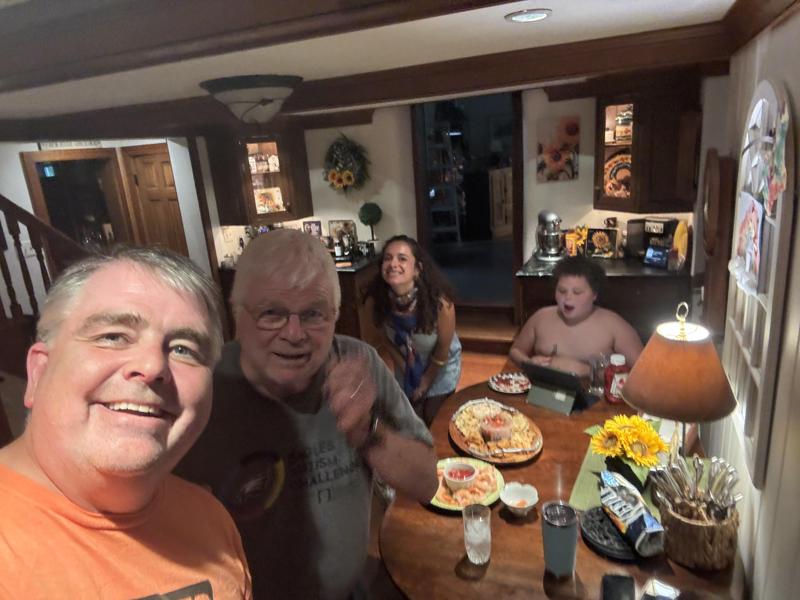 Family sleepover night at Bux-Mont Hideaway